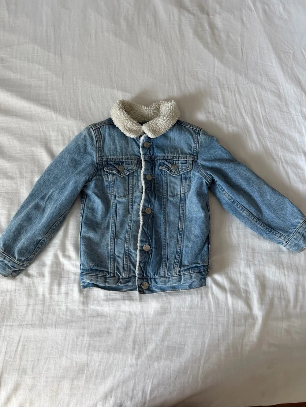 Gap toddler sherpa denim jacket